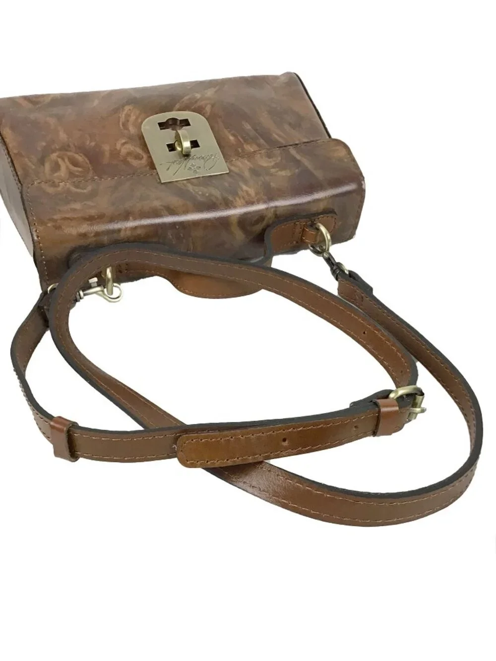 Patricia Nash Chauny Leather Satchel Bag